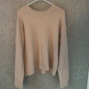 Fuzzy Pink Sweater